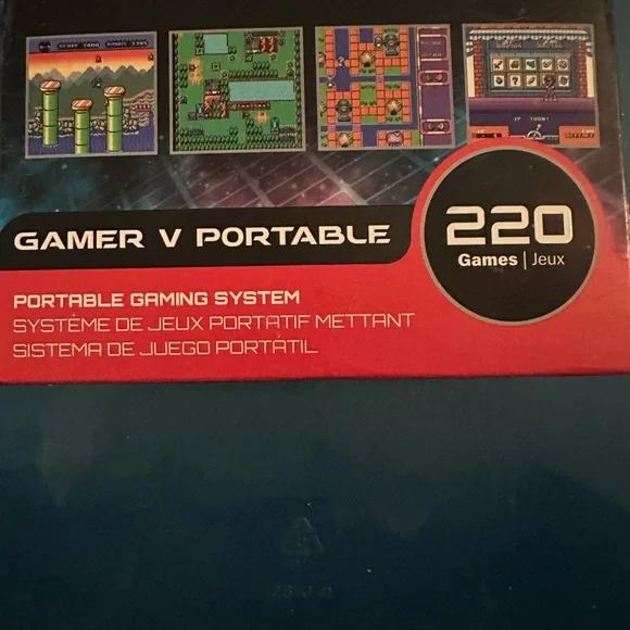 Gamer V Portable Gaming Console - Blue - Picture 3 of 4